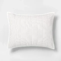 Microstripe Pillow Sham Cream/Gray - Hearth & Hand™ With Magnolia -Cheap Home Shop GUEST 0411dbda 7209 43ed bfdf 242b502448e9