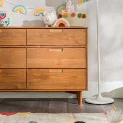 Mid-Century Modern Groove Wood 6 Drawer Dresser - Saracina Home -Cheap Home Shop GUEST 04d23956 eefc 461e adbc 47cd243dd32b