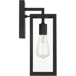 John Timberland Titan Modern Outdoor Wall Light Fixtures Set Of 2 Mystic Black 14 1/4" Clear Glass For Post Exterior Barn Deck House Porch Yard Patio -Cheap Home Shop GUEST 08852a10 2ade 4fdf a9ac edfca79ea1c7