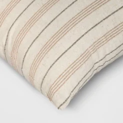 Cotton Flax Woven Striped Square Throw Pillow - Threshold™ -Cheap Home Shop GUEST 08c83243 712a 4977 937c c04fac6ebbef