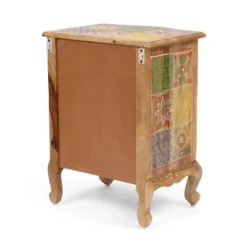 Ailey Handcrafted Boho Mango Wood 3 Drawer Nightstand Natural - Christopher Knight Home -Cheap Home Shop GUEST 110cf7e6 7613 401d 89e3 e97fb2933bed