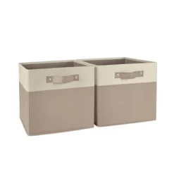 2pc Kids' 10.5" Two-Toned Folding Storage Bin Set - RiverRidge Home -Cheap Home Shop GUEST 1279212b 786b 45f1 b15e 818e05dab01f