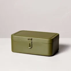 Decorative Metal Storage Box Green - Hearth & Hand™ With Magnolia -Cheap Home Shop GUEST 13e14cf7 86df 4e7f 83b8 96fe6613459c