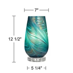 360 Lighting Carmen Modern Coastal Accent Table Lamps 12 1/2" High Set Of 2 Green Art Glass Shade For Bedroom Bedside Nightstand Office 13 360 Lighting Carmen Modern Coastal Accent Table Lamps 12 1/2" High Set Of 2 Green Art Glass Shade For Bedroom Bedside Nightstand Office -Cheap Home Shop GUEST 13e4b7c1 3d8c 4f7b 86d1 19608013670f