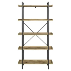 68" 5 Tray Shelf Urban Pipe X Back Bookshelf - Saracina Home -Cheap Home Shop GUEST 18cd1433 31a3 4be1 8f59 f88c9c732217