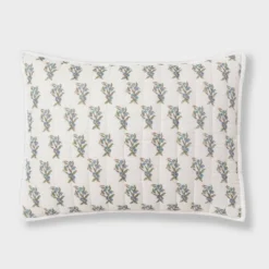 Voile Woodblock Printed Quilt Sham Ivory - Threshold™ -Cheap Home Shop GUEST 18e7d34d e9d5 44c9 a257 784633d28fac