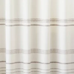 Engineered Hem Stripes Curtain Panel Cream/Gray - Hearth & Hand™ With Magnolia