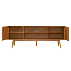 Solid Wood Mid-Century Modern TV Stand For TVs Up To 80" - Saracina Home -Cheap Home Shop GUEST 21c882f2 4627 4d0e a364 30f5fcdcd258