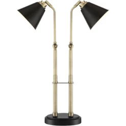 Possini Euro Design Sentry Modern Mid Century Desk Lamp 23" High Black Brass With USB Charging Port LED Adjustable Cone Shade For Bedroom Living Room 14 Possini Euro Design Sentry Modern Mid Century Desk Lamp 23" High Black Brass With USB Charging Port LED Adjustable Cone Shade For Bedroom Living Room -Cheap Home Shop GUEST 23a902e2 1768 4a21 b4e8 f727be00628c