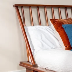 Boho Solid Wood Spindle Platform Bed - Saracina Home -Cheap Home Shop GUEST 25c48dee c55c 4d11 acb3 98c5359f0380