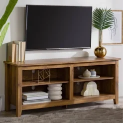 Transitional 4 Cubby Wood Open Storage TV Stand For TVs Up To 65"- Saracina Home 25 Transitional 4 Cubby Wood Open Storage TV Stand For TVs Up To 65"- Saracina Home -Cheap Home Shop GUEST 25f3cc78 c68c 409d ba33 6e1083087415