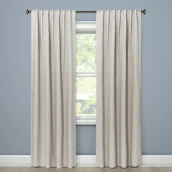 1pc Blackout Doral Window Curtain Panel Cream - Project 62™ -Cheap Home Shop GUEST 271584f6 fc16 4422 a313 52e0eb6cd363
