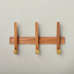 Wood & Brass Hook Rail - Hearth & Hand™ With Magnolia -Cheap Home Shop GUEST 27b8d93e 3a4b 450d 807f 83e1ff9bd238
