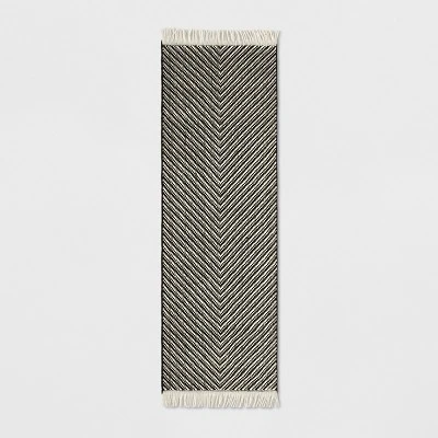 Chevron Woven Area Rug Black/White - Project 62™ 3 Chevron Woven Area Rug Black/White - Project 62™ - Image 3