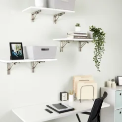 Built Industrial 2 Pack Folding L Wall Shelf Bracket, 10 Inch Collapsible Hardware With Locking Hinge For Garage Shelves, Holds 120lbs -Cheap Home Shop GUEST 287cb2e8 070c 48d4 bea1 4033a2fb6480