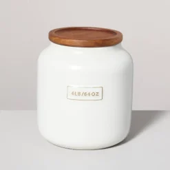 Dry Goods Stoneware Canister With Wood Lid Cream/Brown - Hearth & Hand™ With Magnolia -Cheap Home Shop GUEST 2c91d4cc d7f4 4ffb ae0c 3739dc8140bd