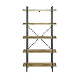 68" 5 Tray Shelf Urban Pipe X Back Bookshelf - Saracina Home -Cheap Home Shop GUEST 2cbd23e1 fd4e 4f90 8501 19a0b1d03ecd