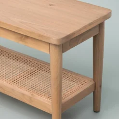 Wood & Cane Bench Natural - Hearth & Hand™ With Magnolia -Cheap Home Shop GUEST 3148ecc4 67d2 4687 b753 97399c771307