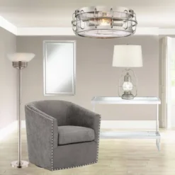 Possini Euro Design Light Blaster Art Deco Torchiere Floor Lamp 72 1/2" Tall Brushed Nickel LED Frosted Glass Bowl Shade For Living Room Bedroom House 13 Possini Euro Design Light Blaster Art Deco Torchiere Floor Lamp 72 1/2" Tall Brushed Nickel LED Frosted Glass Bowl Shade For Living Room Bedroom House -Cheap Home Shop GUEST 37116d73 80ee 4df9 9182 e7a665c0400b