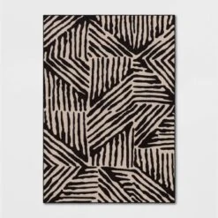 Abstract Lines Rug Black/Tan - Threshold™ -Cheap Home Shop GUEST 43f5ce06 5a0c 455c 8ca2 29507ec11d70