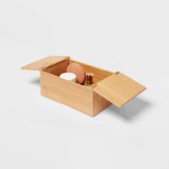 6" X 9" X 4" Rectangular Hinge Lid Bamboo Countertop Organizer - Brightroom™ -Cheap Home Shop GUEST 448d43d4 ccde 4178 8ab1 21a8ac437e38