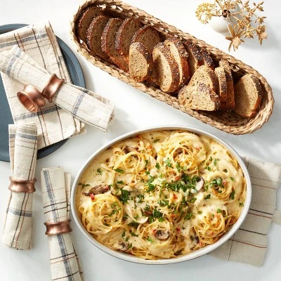 95oz Modern Rim Stoneware Oval Serving Bowl Cream/Clay - Hearth & Hand™ With Magnolia 1 95oz Modern Rim Stoneware Oval Serving Bowl Cream/Clay - Hearth & Hand™ With Magnolia