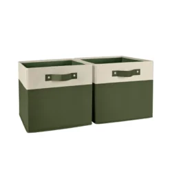 2pc Kids' 10.5" Two-Toned Folding Storage Bin Set - RiverRidge Home -Cheap Home Shop GUEST 44ec3bb4 6492 4270 8e41 fc87b00d4061