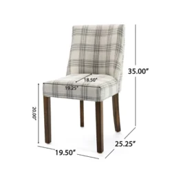 2pk Harman Contemporary Upholstered Plaid Dining Chairs Gray/Light Beige/Brown - Christopher Knight Home 19 2pk Harman Contemporary Upholstered Plaid Dining Chairs Gray/Light Beige/Brown - Christopher Knight Home -Cheap Home Shop GUEST 44f83184 b26d 4d60 996b e440176cff87