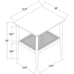 Wood & Cane Square Accent Side Table - Hearth & Hand™ With Magnolia -Cheap Home Shop GUEST 46b28839 eb42 4b32 a0f7 6d40fd6b5238