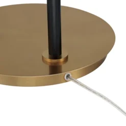 Possini Euro Design Sausalito Mid Century Modern Downbridge Floor Lamp 67" Tall Warm Gold Black Metal Linen Cylinder Shade For Living Room Reading -Cheap Home Shop GUEST 480714de f02d 48f5 9259 71bc5bb1150e