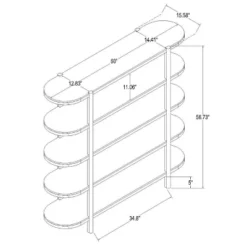 57" Portola Hills 5 Shelf Horizontal Bookcase - Threshold™ Designed With Studio McGee -Cheap Home Shop GUEST 4a1c7b50 180c 4afa a05b f287b4db2a71