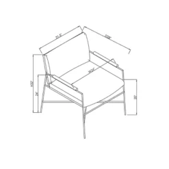 Faux Leather & Metal Accent Chair - Black/Brown - Hearth & Hand™ With Magnolia -Cheap Home Shop GUEST 4e635009 68d5 4967 b3d3 447b3cfde562