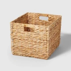 Woven Water Hyacinth Milk Crate - Brightroom™ -Cheap Home Shop GUEST 5108b3bd 325d 4bd3 beb8 f48ab7a835d7