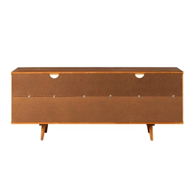 Cara Mid-Century Modern 3 Drawer TV Stand For TVs Up To 65" - Saracina Home 7 Cara Mid-Century Modern 3 Drawer TV Stand For TVs Up To 65" - Saracina Home - Image 7