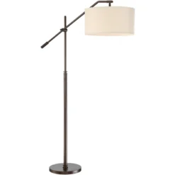 Possini Euro Design Industrial Floor Lamp Adjustable Arm 62.5" Tall Oiled Bronze Metal Light Brown Linen Drum Shade For Living Room Reading 12 Possini Euro Design Industrial Floor Lamp Adjustable Arm 62.5" Tall Oiled Bronze Metal Light Brown Linen Drum Shade For Living Room Reading -Cheap Home Shop GUEST 573c1af1 0c98 4e89 ad2d 7247d349f417