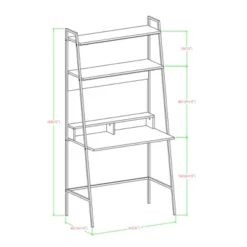 36" Writing Desk With Open Storage Ladder Bookshelf - Saracina Home 16 36" Writing Desk With Open Storage Ladder Bookshelf - Saracina Home -Cheap Home Shop GUEST 57892fcd 555d 4b9c a414 11a241c58962