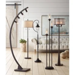 Franklin Iron Works Arcos Industrial Arc Floor Lamp 71" Tall Bronze Brown Metal Dimmable LED Decor For Living Room Reading Bedroom Office House Home 14 Franklin Iron Works Arcos Industrial Arc Floor Lamp 71" Tall Bronze Brown Metal Dimmable LED Decor For Living Room Reading Bedroom Office House Home -Cheap Home Shop GUEST 5810e929 2f4c 4e54 8434 2533ddae9e0e