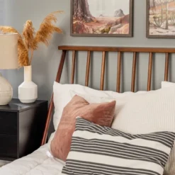 Boho Solid Wood Spindle Platform Bed - Saracina Home -Cheap Home Shop GUEST 5d564539 27f1 4dd4 a895 beb836e285be