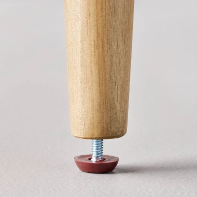 Boucle Upholstered Wood Ottoman - Hearth & Hand™ With Magnolia 4 Boucle Upholstered Wood Ottoman - Hearth & Hand™ With Magnolia - Image 4