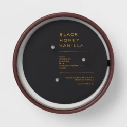 15oz Ceramic Jar 3-Wick Black Honey Vanilla Candle Plum Purple - Threshold™ -Cheap Home Shop GUEST 628598e2 25c1 4401 a53c 5b759f517136