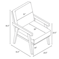 Grantsville Wood Frame Accent Chair With Grid Back - Threshold™ Designed With Studio McGee -Cheap Home Shop GUEST 63af688c c6d7 4926 8635 a7774e315ee8