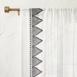 1pc Light Filtering Diamond Border Window Curtain Panel White - Opalhouse™ Designed With Jungalow™ 7 1pc Light Filtering Diamond Border Window Curtain Panel White - Opalhouse™ Designed With Jungalow™ -Cheap Home Shop GUEST 7192bb6b 2dca 4ad8 a530 ba36b505b13d