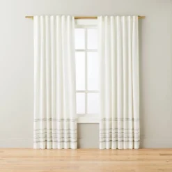 Engineered Hem Stripes Curtain Panel Cream/Gray - Hearth & Hand™ With Magnolia -Cheap Home Shop GUEST 743f48fe 2c11 440f a426 eae94b06c663