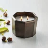 Octagonal Ceramic Autumn Cider Fall Jar Candle Metallic Bronze - Hearth & Hand™ With Magnolia