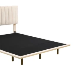 Queen Size Upholstered Floating Velvet Platform Bed With Sensor Light And Headboard-ModernLuxe 18 Queen Size Upholstered Floating Velvet Platform Bed With Sensor Light And Headboard-ModernLuxe -Cheap Home Shop GUEST 75f18426 76a4 4916 a9fe 68af0a540d22