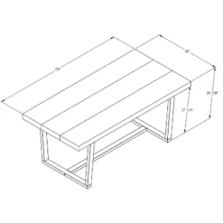 72" Modern Farmhouse Solid Wood Distressed Plank Top Dining Table - Saracina Home -Cheap Home Shop GUEST 771a4c0c 29dd 4c84 ae48 88970e06f0cd