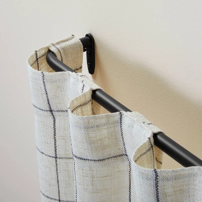 French Return Curtain Rod Matte Black - Hearth & Hand™ With Magnolia 1 French Return Curtain Rod Matte Black - Hearth & Hand™ With Magnolia