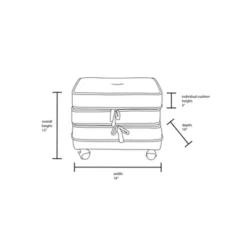 Marin Stackable Pouf With Casters - Opalhouse™ Designed With Jungalow™ -Cheap Home Shop GUEST 7b9ecb5e 9626 4b0f abc1 fd2c0a06f868