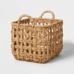 Twisted Open Checkered Weave Milk Crate Natural - Brightroom™ 8 Twisted Open Checkered Weave Milk Crate Natural - Brightroom™ -Cheap Home Shop GUEST 7cdb0b06 63dd 4c9e 9054 23599ff003c3