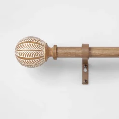 Carved Light Woodtone Ball Curtain Rod Natural - Opalhouse™ 5 Carved Light Woodtone Ball Curtain Rod Natural - Opalhouse™ -Cheap Home Shop GUEST 7e070734 076e 44dc 94e6 de22767e0af4